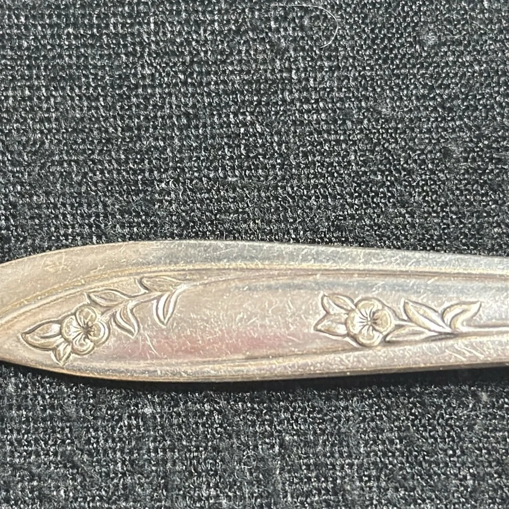 Vintage‎ William Rogers IS Silverplate Lady Fair Pierced Cake/Pie Server Silver